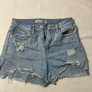 YMI light wash jean shorts